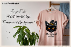Black Cat Witch Hat Halloween Clipart Bundle - CraftNest - Digital Crafting and Art