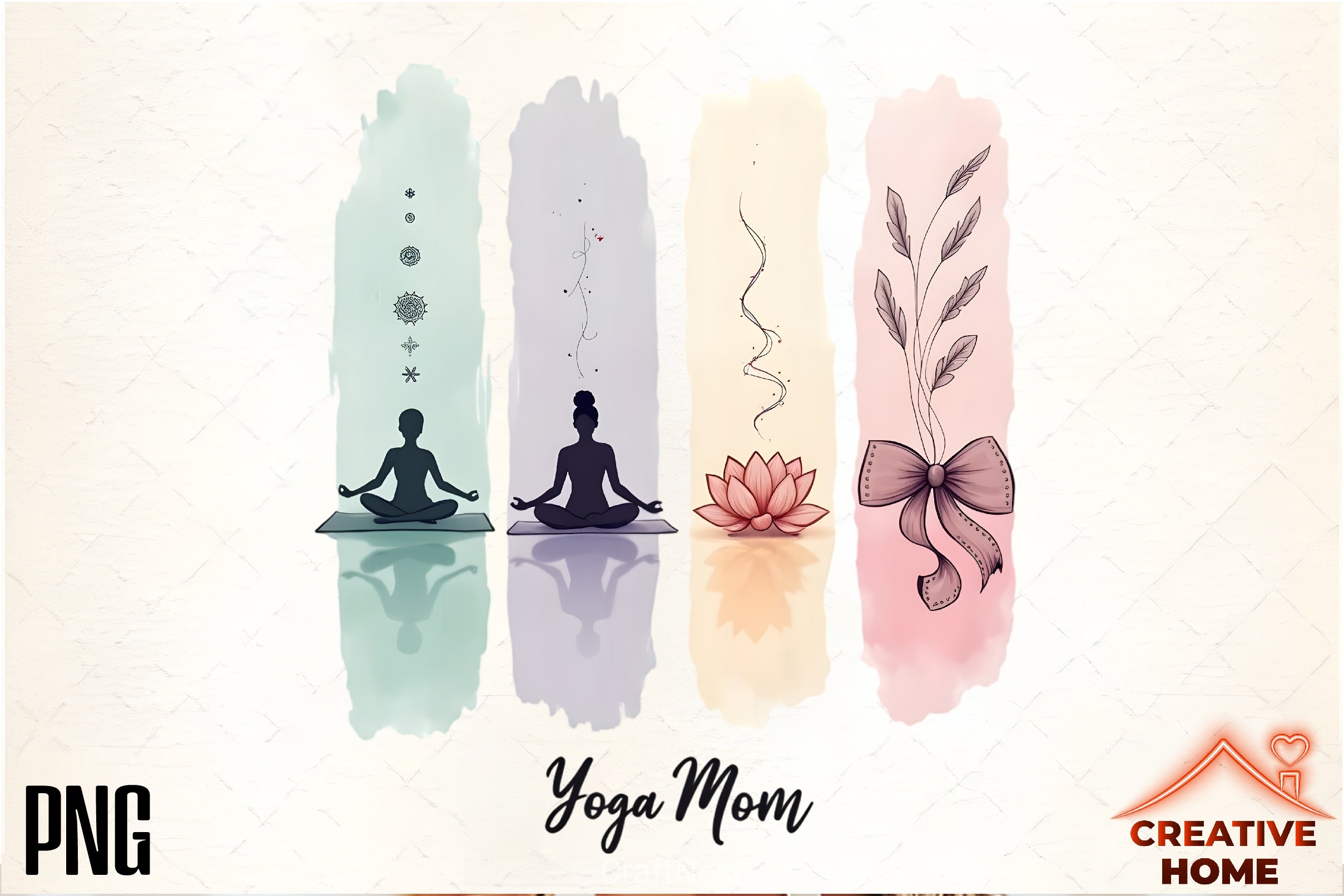 Yoga Mom Clipart Bundle - CraftNest - Digital Crafting and Art
