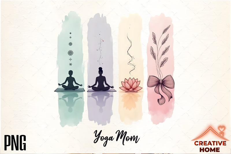 Yoga Mom Clipart Bundle - CraftNest - Digital Crafting and Art