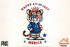 Patriotic Tiger Clipart Bundle