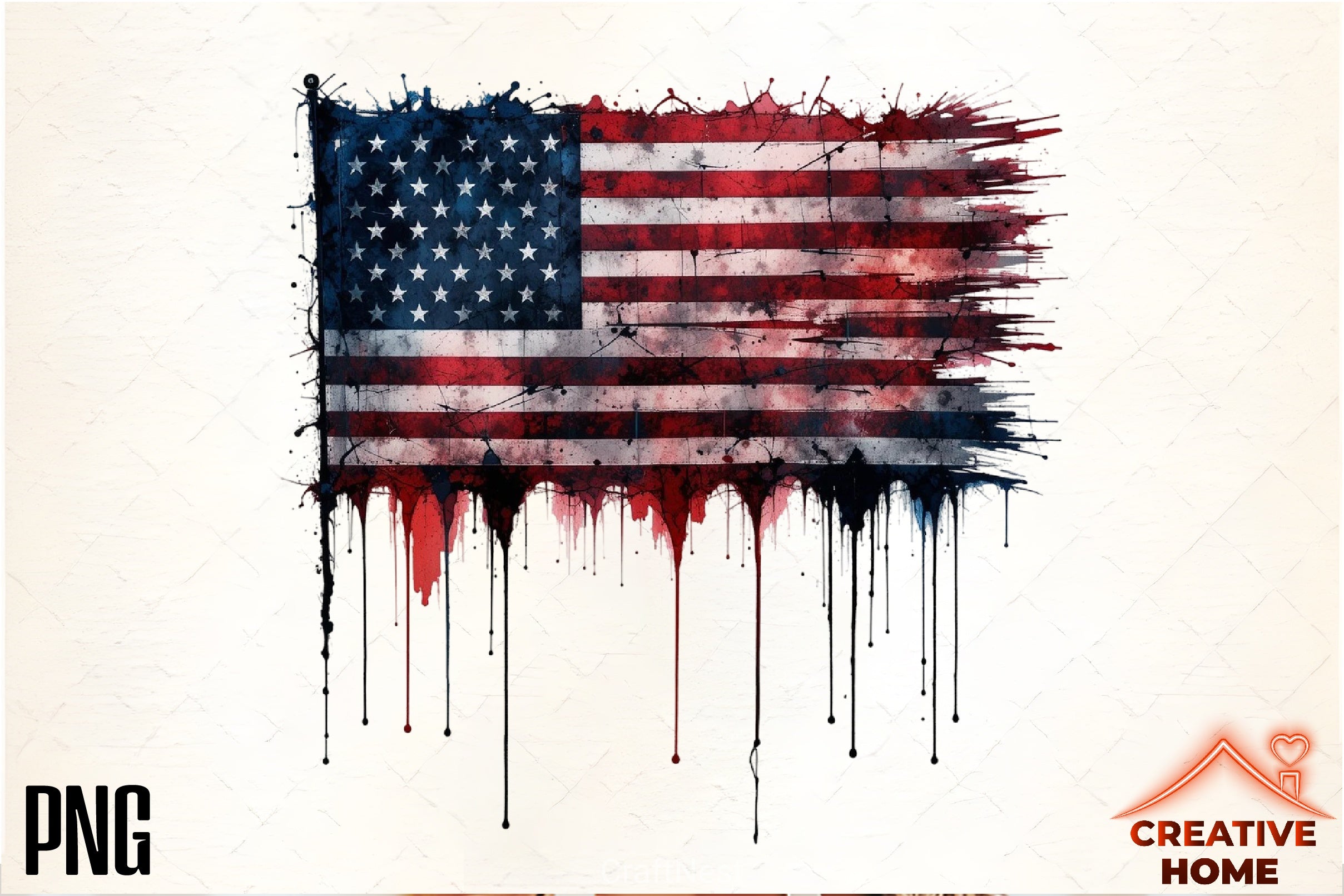 Gothic 4th July Flag Clipart Bundle - CraftNest - Digital Crafting and Art