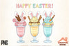 Groovy Easter Coffee Clipart Bundle 2