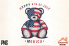 Patriotic Teddy Bear Clipart Bundle 1