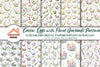 Easter Eggs Floral Garlands Clipart Bundle