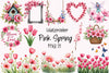 Pink Spring Clipart Bundle 4