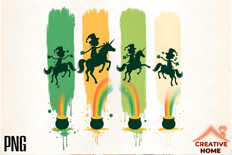 St. Patrick's Day Unicorns Clipart Bundle - CraftNest - Digital Crafting and Art