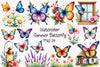 Summer Butterfly Clipart Bundle