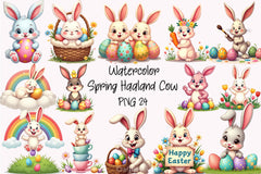Cute Easter Bunny Clipart Bundle 54 - CraftNest - Digital Crafting and Art