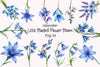 Little Bluebell Flower Clipart Bundle