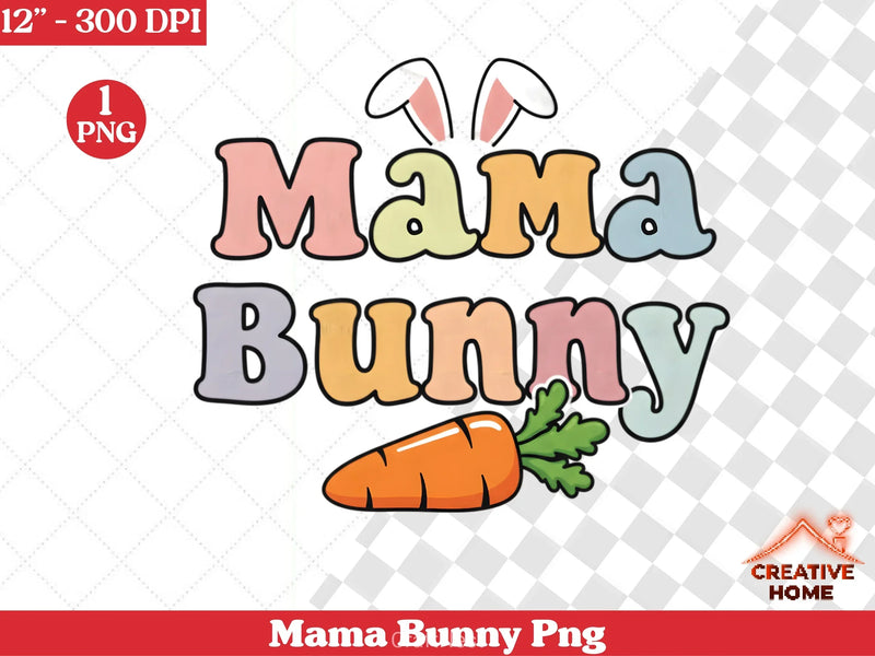Mama Bunny Clipart Bundle - CraftNest - Digital Crafting and Art