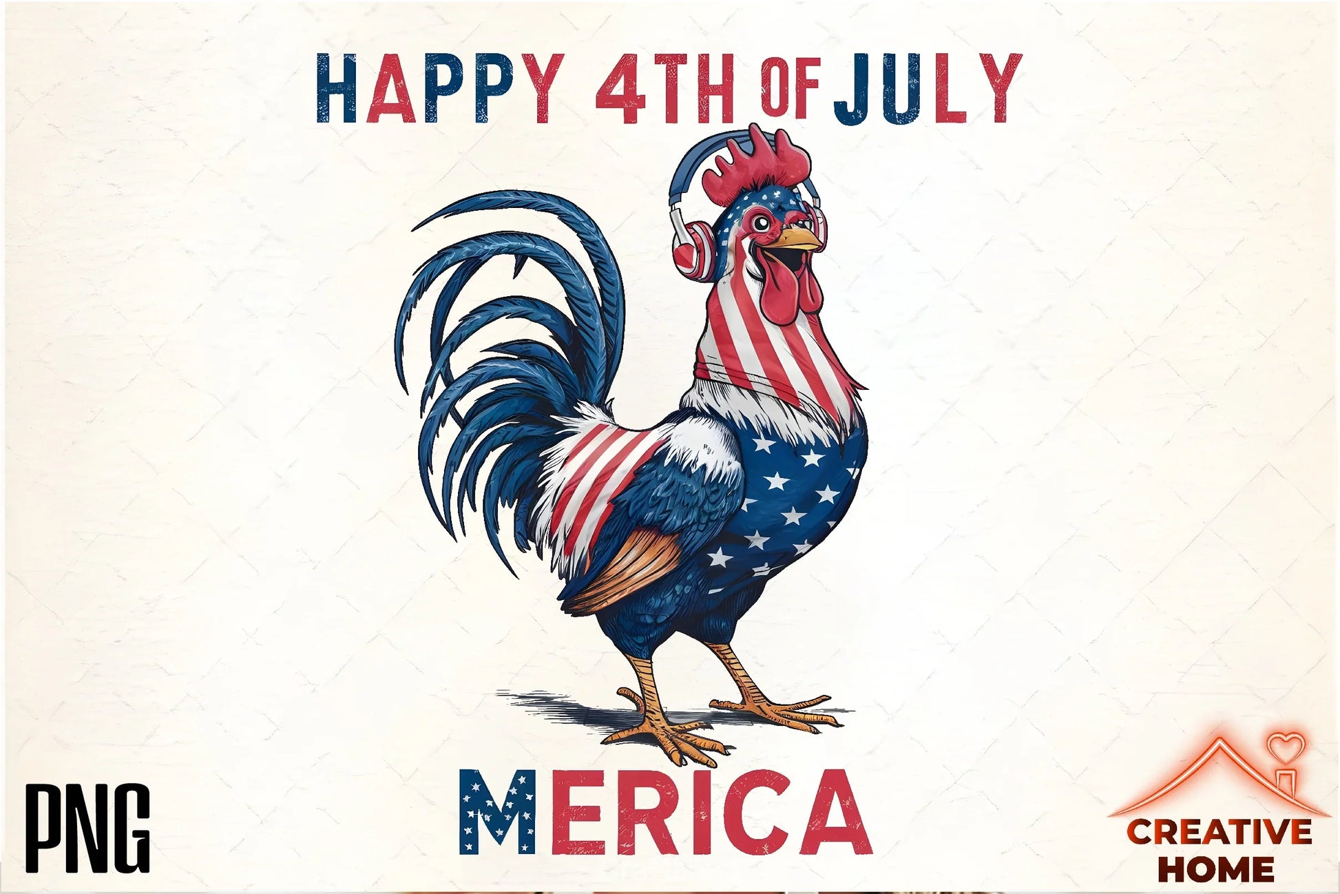 Patriotic Rooster Clipart Bundle - CraftNest - Digital Crafting and Art