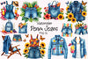 Sumer Denim Jeans Clipart Bundle