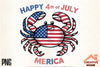 Patriotic Crab Clipart Bundle
