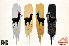 Festive Llama Reindeer Clipart Bundle - CraftNest - Digital Crafting and Art