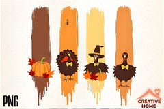 Thanksgiving Turkeys Clipart Bundle - CraftNest - Digital Crafting and Art