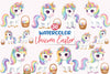 Unicorn Easter Basket Clipart Bundle
