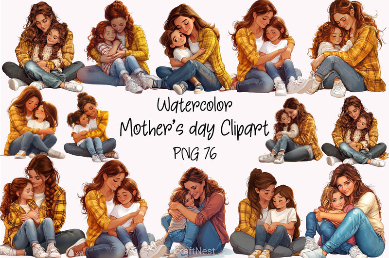 Mother's Day Clipart Bundle 3 - CraftNest - Digital Crafting and Art