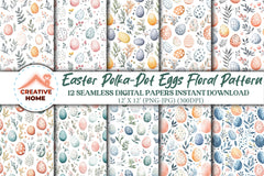 Easter Polka Dot Eggs Clipart Bundle - CraftNest - Digital Crafting and Art