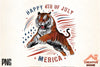 Patriotic Tiger Clipart Bundle 5