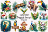 Tropical Animals Clipart Bundle