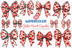 Glitter Valentine's Heart Clipart Bundle - CraftNest - Digital Crafting and Art