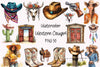Cowgirl Western Rodeo Clipart Bundle