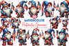 Patriotic Gnome Clipart Bundle 4