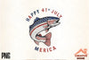 Patriotic Trout Logo Clipart Bundle