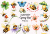 Spring Bee Clipart Bundle
