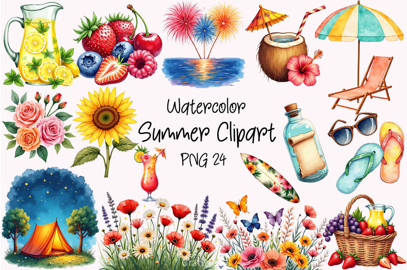 Summer Clipart Bundle 6 - CraftNest - Digital Crafting and Art