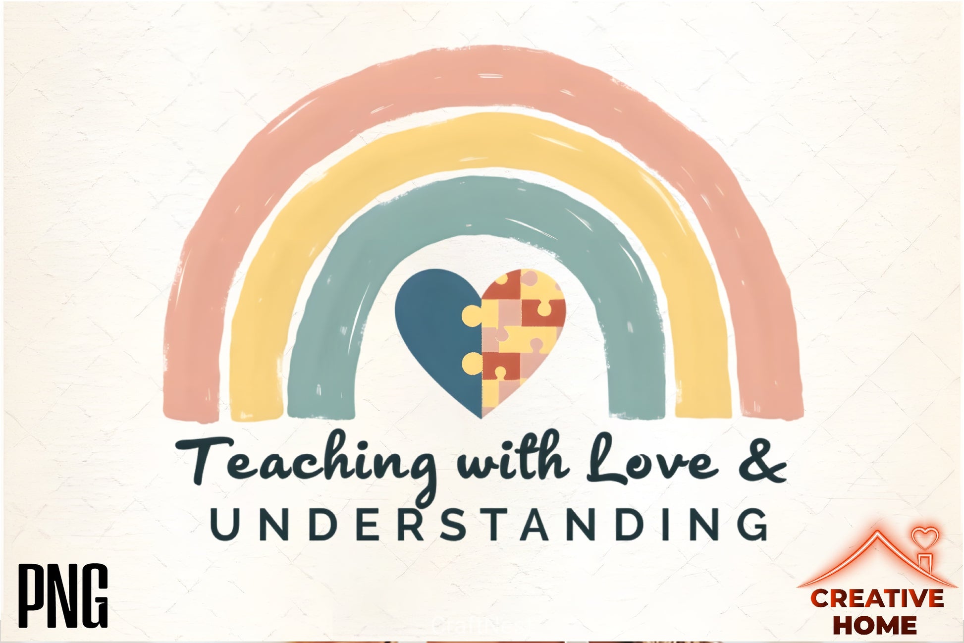 Down Syndrome & Autism Rainbow Clipart Bundle - CraftNest - Digital Crafting and Art