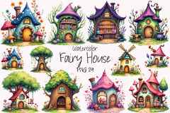 Fairy House Clipart Bundle 4 - CraftNest - Digital Crafting and Art