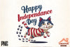 Independence Day Patriotic Cat Clipart Bundle