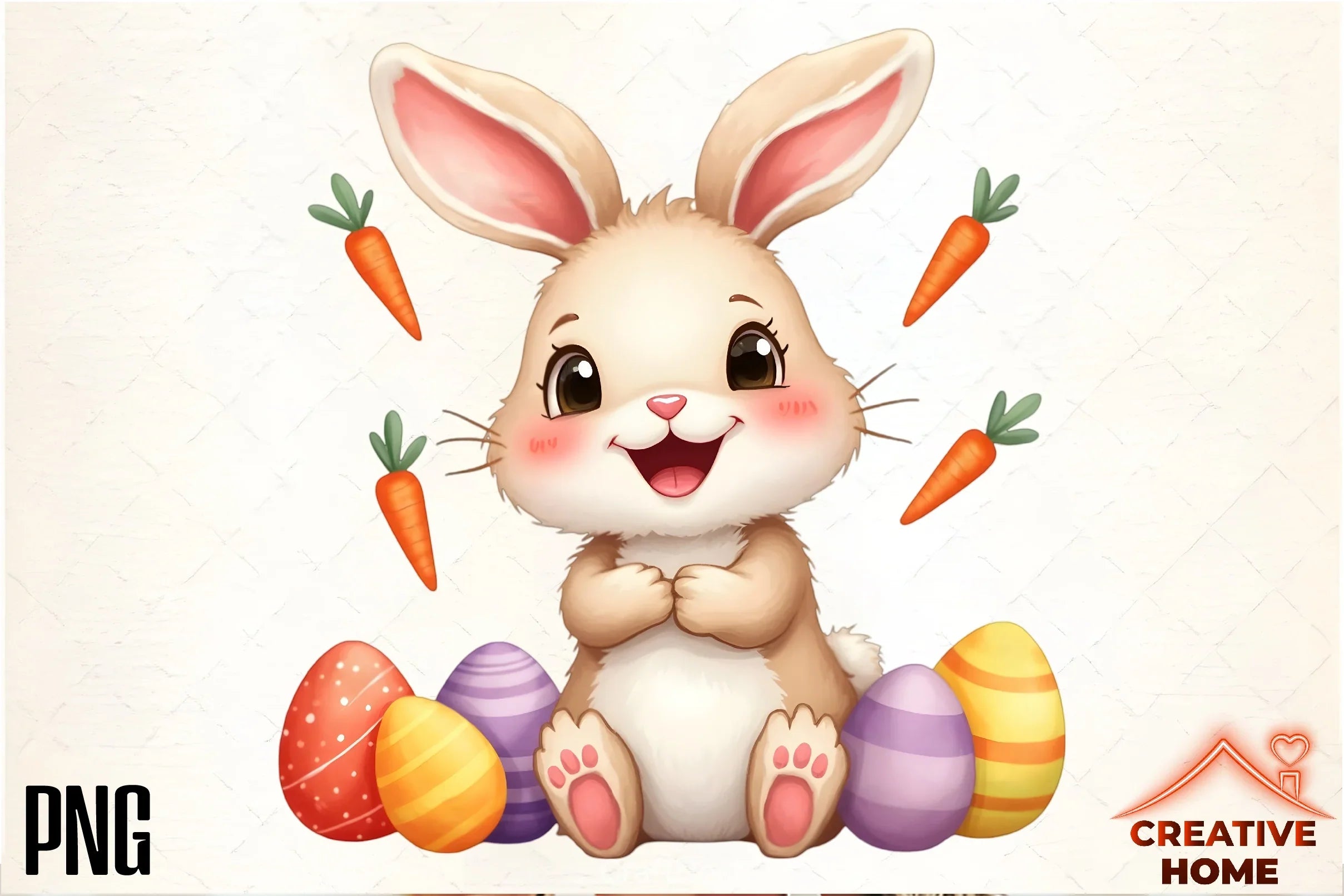 Easter Bunny Clipart Bundle 50 - CraftNest - Digital Crafting and Art