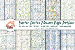 Easter Garden Gates Clipart Bundle - CraftNest - Digital Crafting and Art