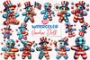 4th of July Voodoo Doll Clipart Bundle
