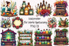 Old World Apothecary Clipart Bundle