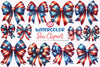 4th of July Bow Clipart Bundle