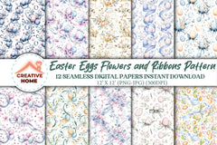 Easter Eggs & Flowers Clipart Bundle 1 - CraftNest - Digital Crafting and Art