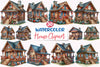 4th of July House Clipart Bundle