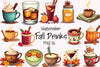Fall Drinks Clipart Bundle