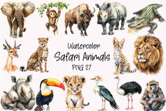 Safari Clipart Bundle - CraftNest - Digital Crafting and Art