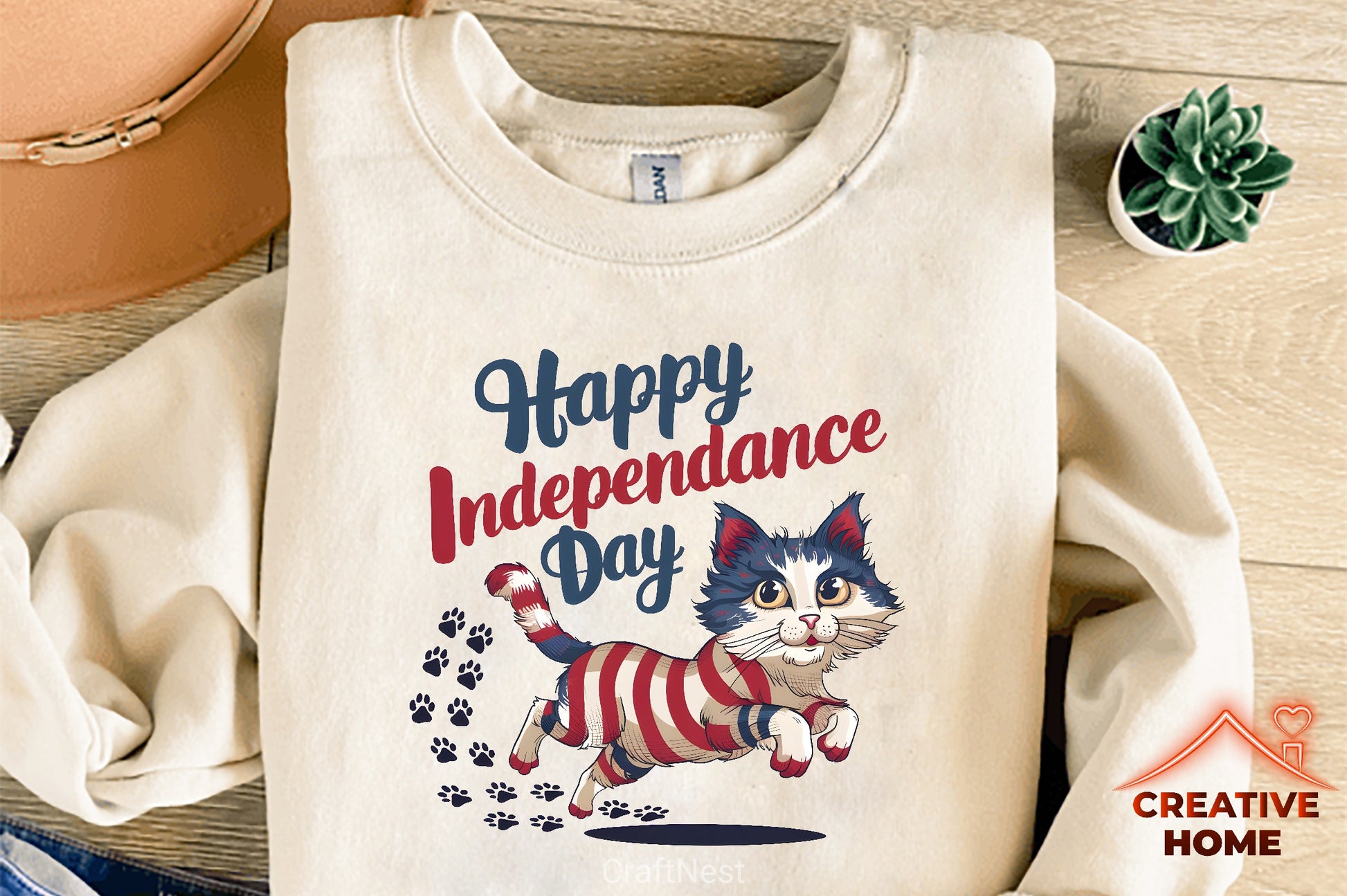 Independence Day Patriotic Cat Clipart Bundle - CraftNest - Digital Crafting and Art