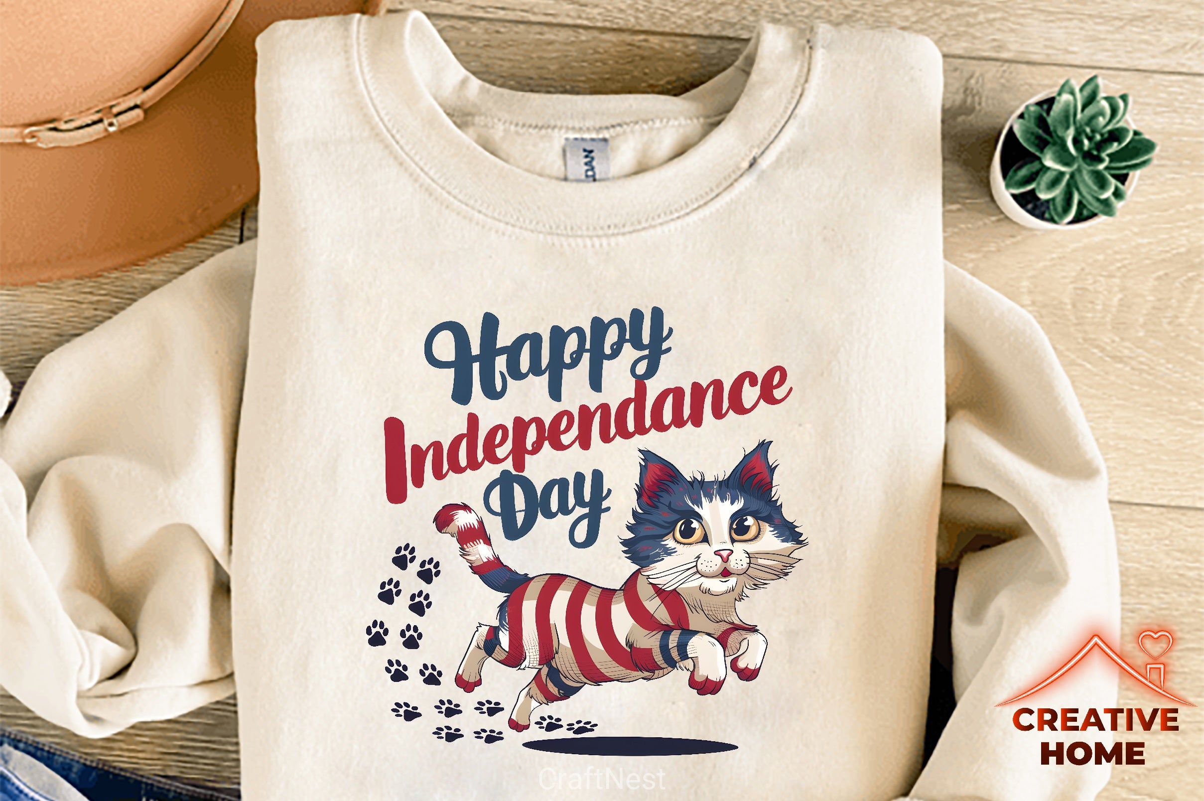 Independence Day Patriotic Cat Clipart Bundle - CraftNest - Digital Crafting and Art