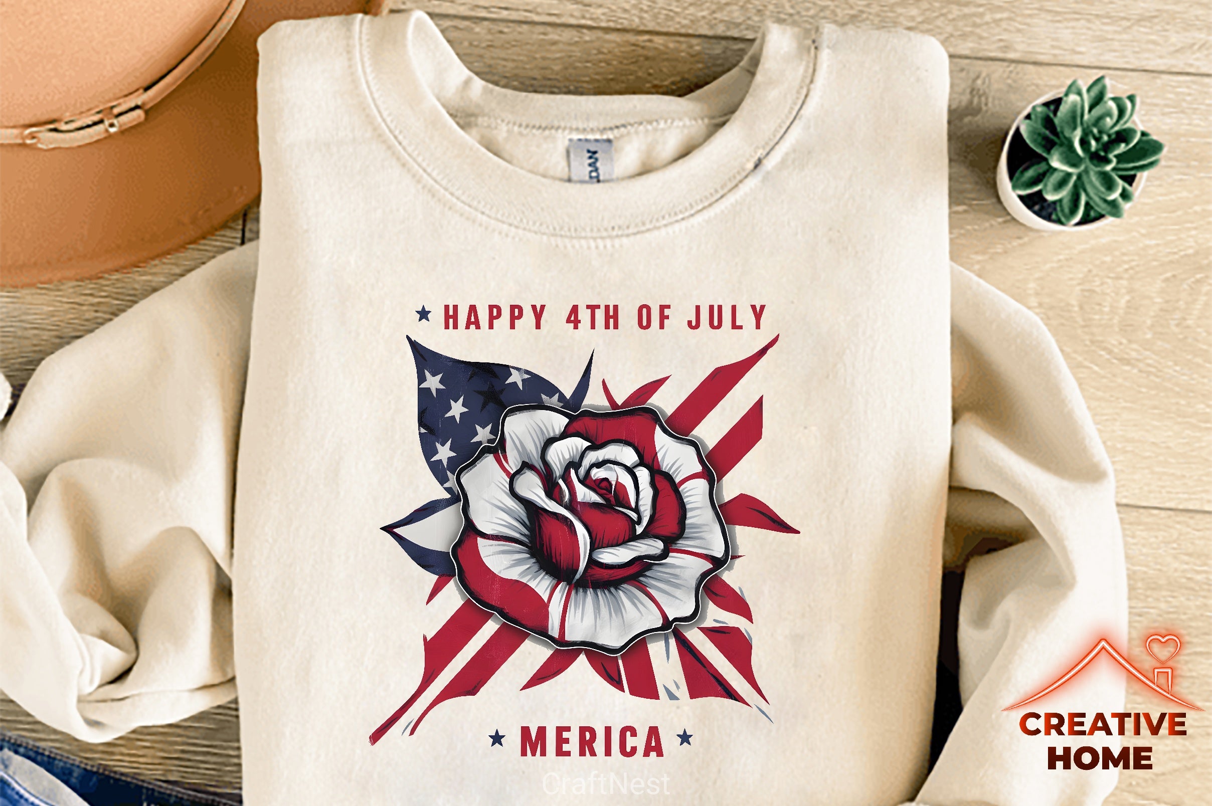 Patriotic Rose Clipart Bundle - CraftNest - Digital Crafting and Art