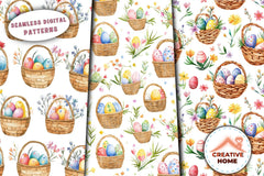 Easter Egg Basket Clipart Bundle 2 - CraftNest - Digital Crafting and Art