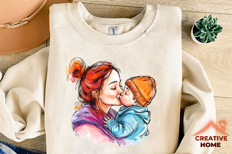 Mom Cute Mother Clipart Bundle - CraftNest - Digital Crafting and Art