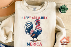 Patriotic Rooster Clipart Bundle - CraftNest - Digital Crafting and Art