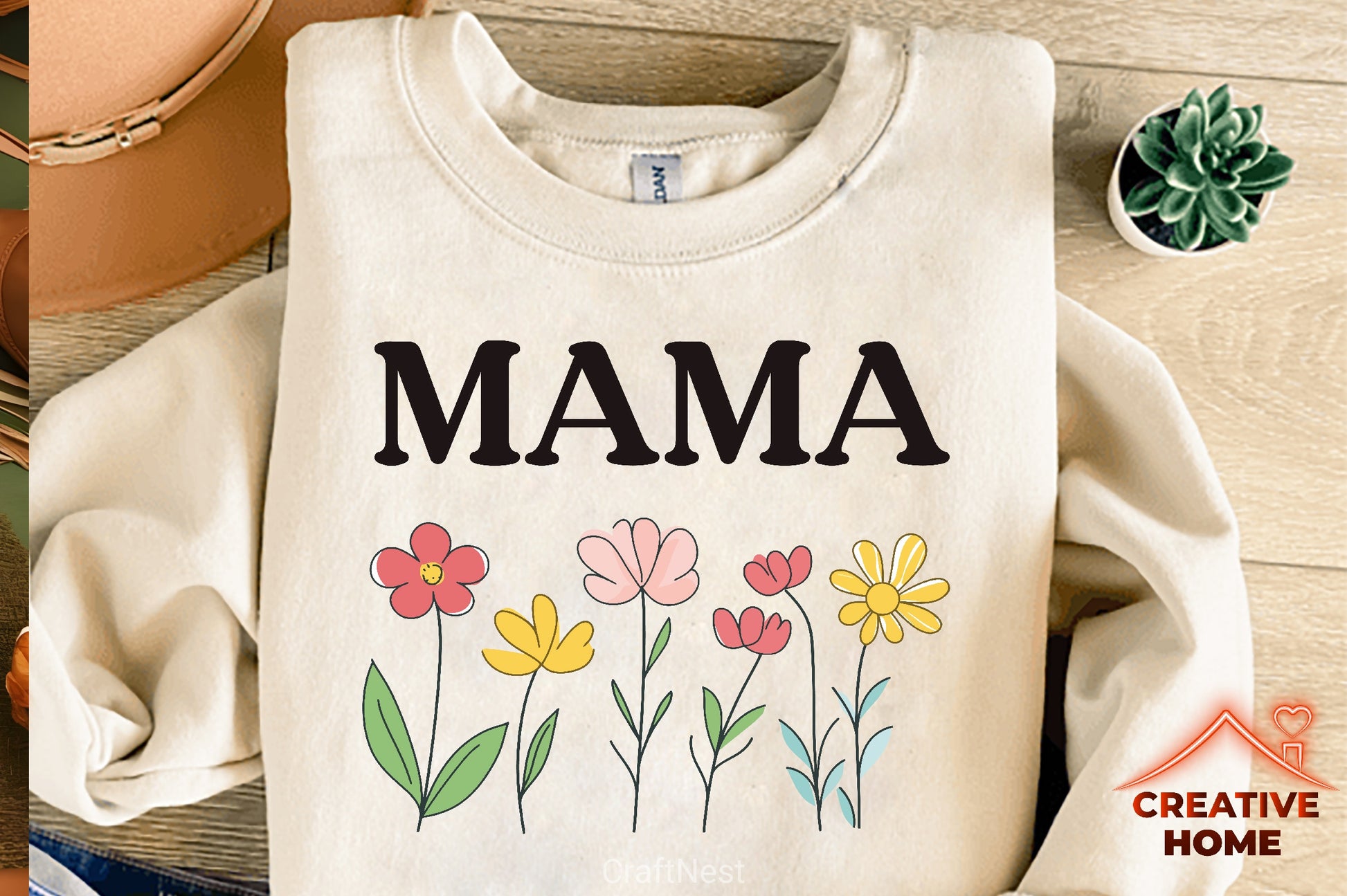 Floral Mama Clipart Bundle - CraftNest - Digital Crafting and Art