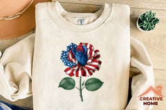 Patriotic Rose 4th of July Clipart Bundle - CraftNest - Digital Crafting and Art